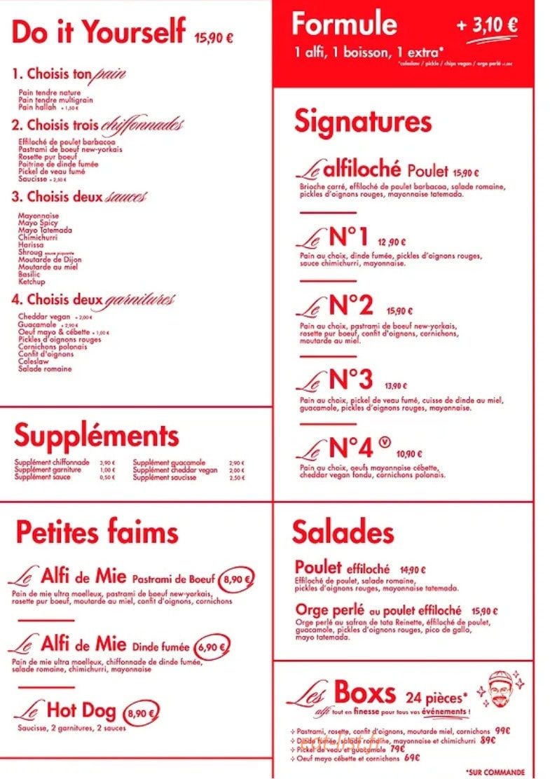 Alfi — carte page 1