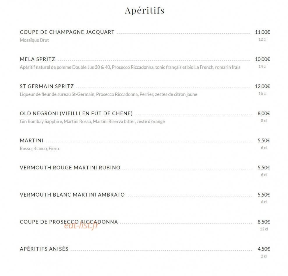 Auteuil Brasserie — carte page 8