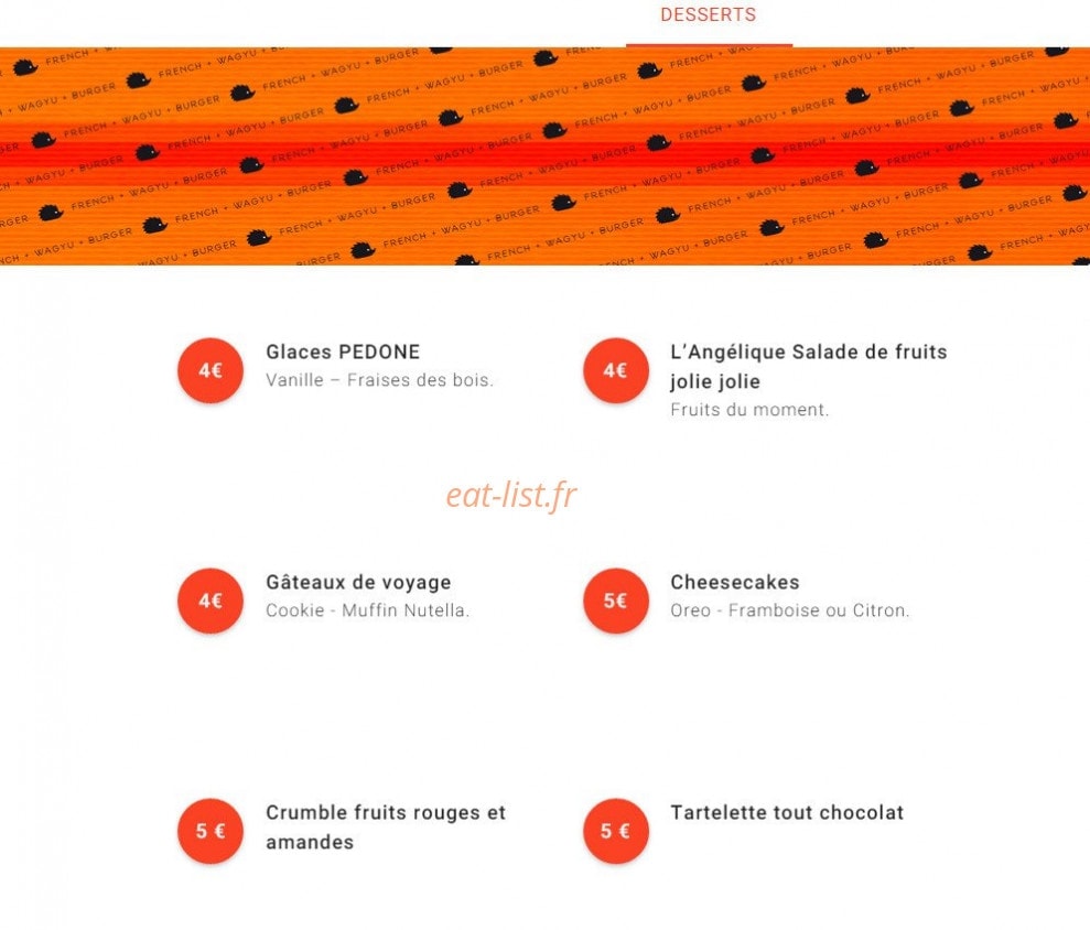 Baagaa Burger — carte page 3