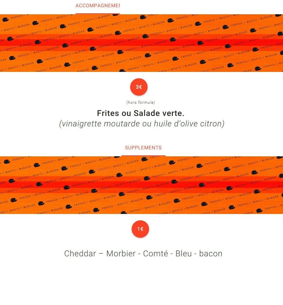 Baagaa Burger — carte page 2