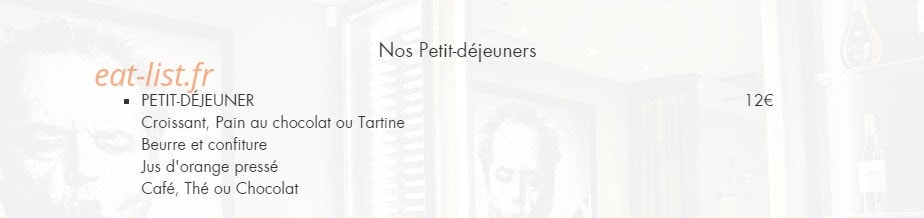 Bistro de L'Arc — carte page 4