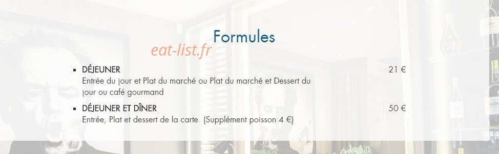 Bistro de L'Arc — carte page 5