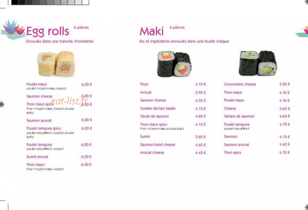 Bozen Sushi — carte page 9