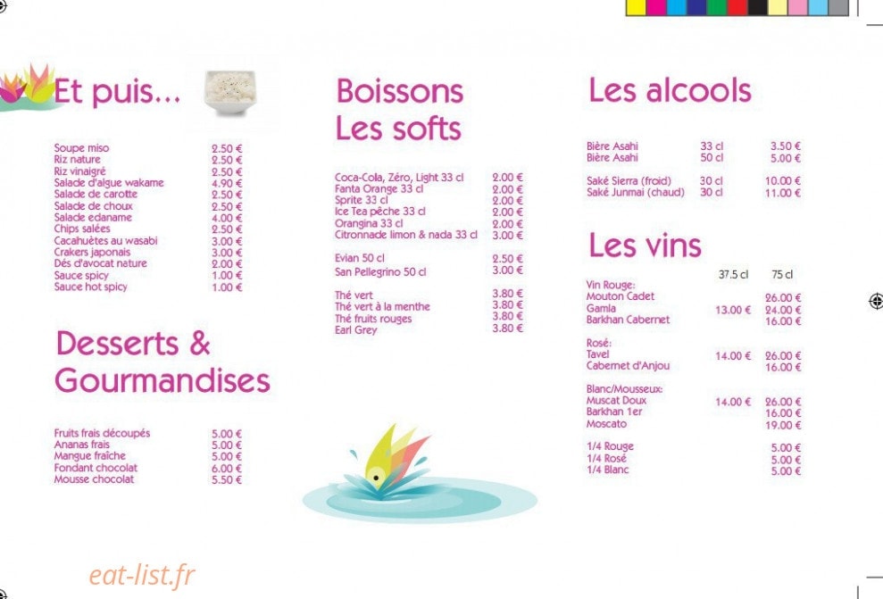 Bozen Sushi — carte page 14