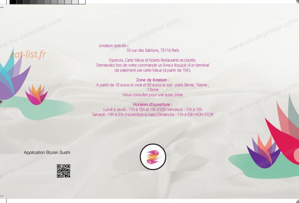 Bozen Sushi — carte page 15