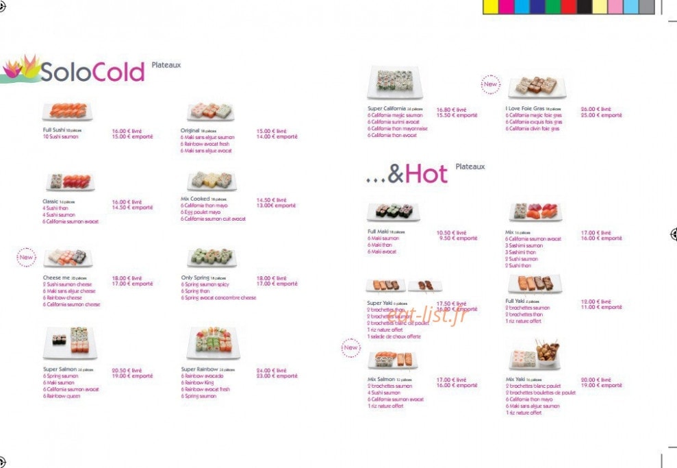 Bozen Sushi — carte page 12