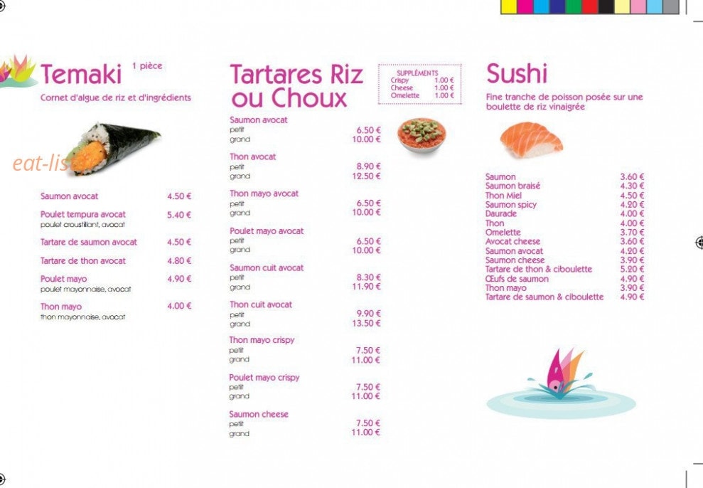 Bozen Sushi — carte page 8