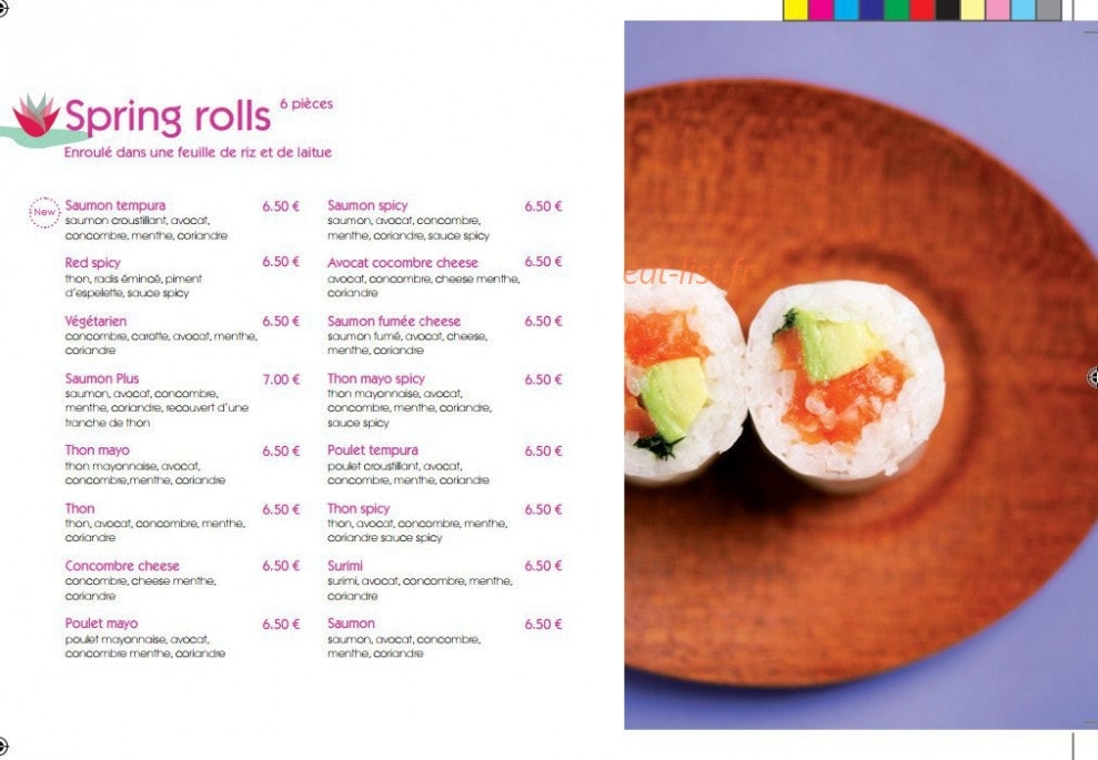 Bozen Sushi — carte page 4