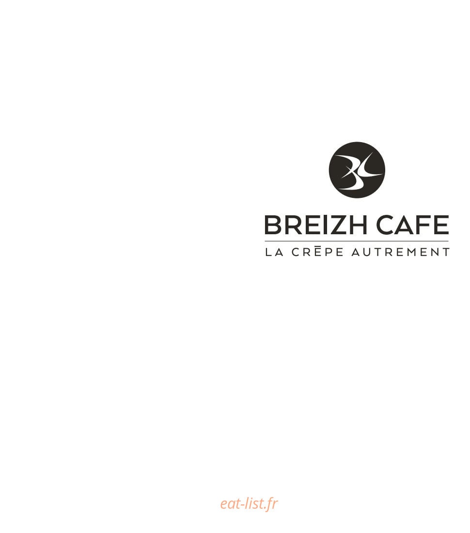 Breizh Café Passy — carte page 1