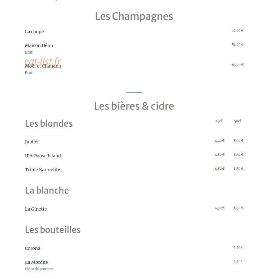 Café 55 — carte page 6