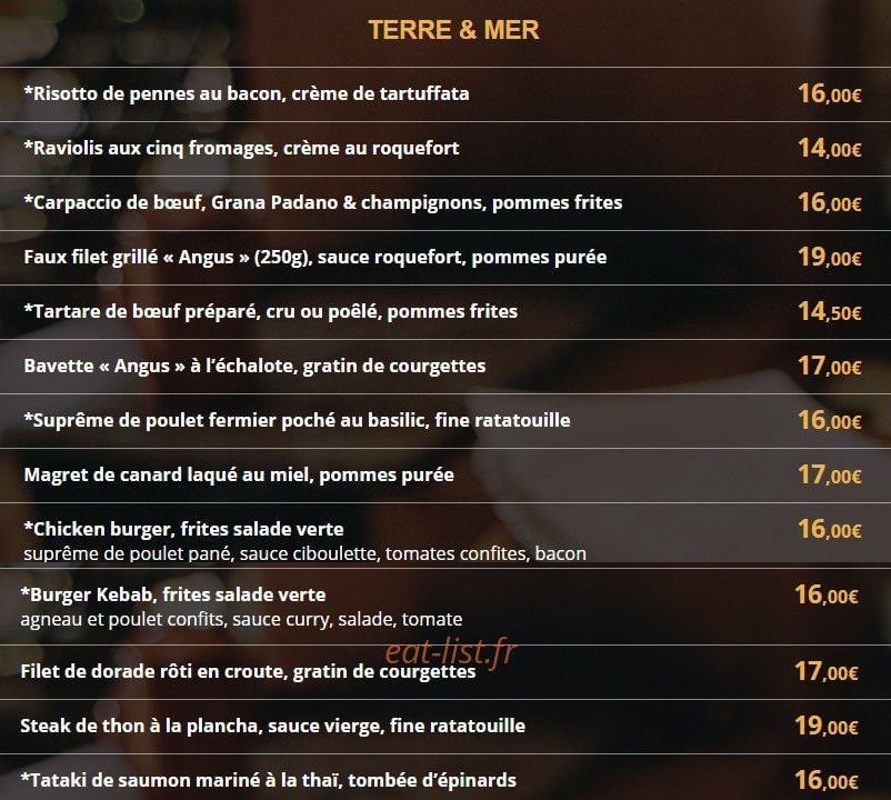 Café Le Passy — carte page 2