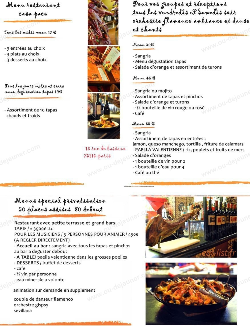 Casa Paco — carte page 6