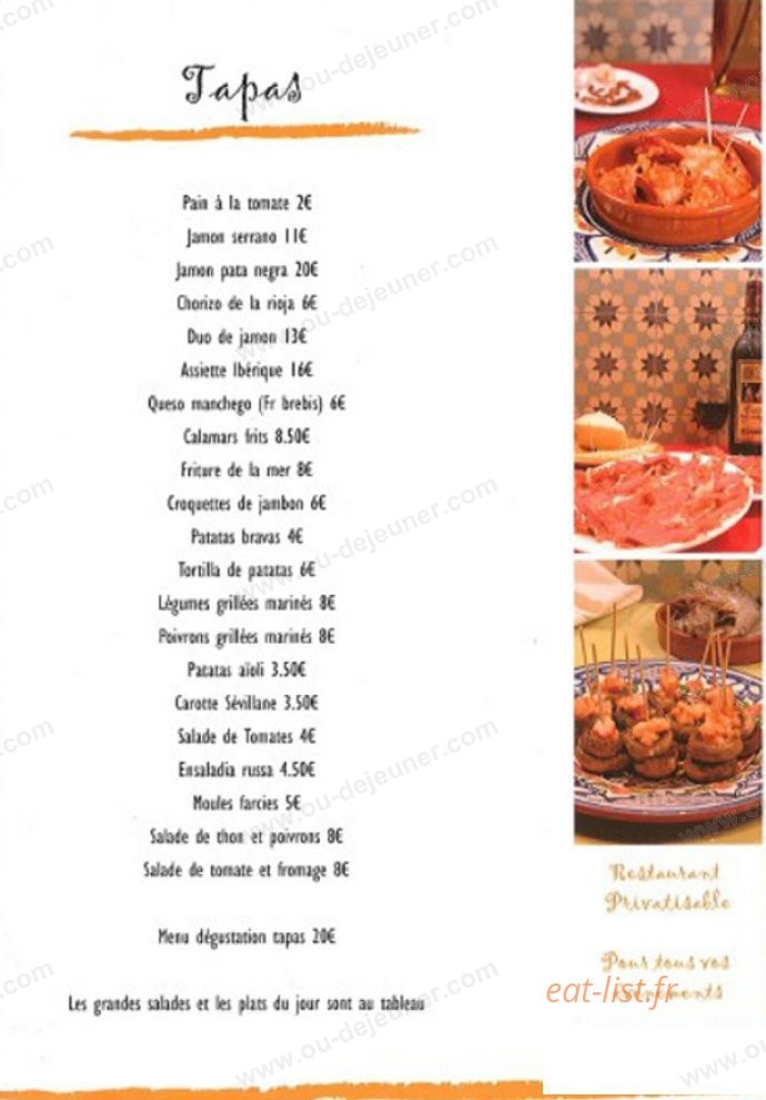 Casa Paco — carte page 2