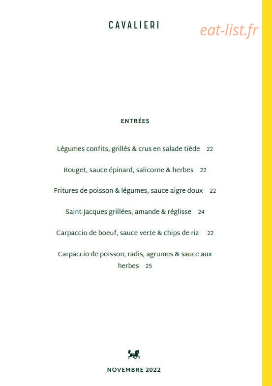 Cavalieri — carte page 1