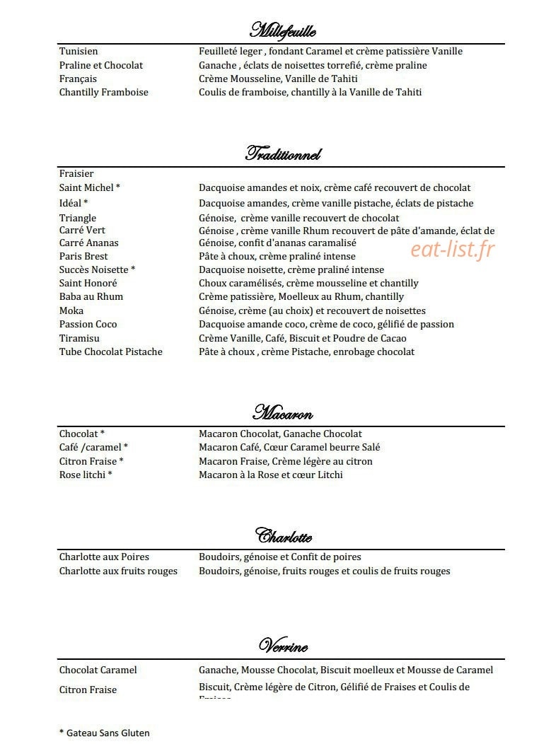 Charles Traiteur — carte page 5