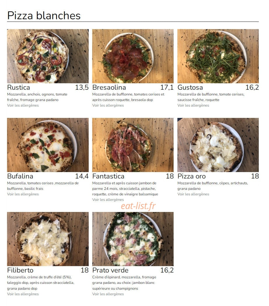 Chez Filiberto — carte page 7