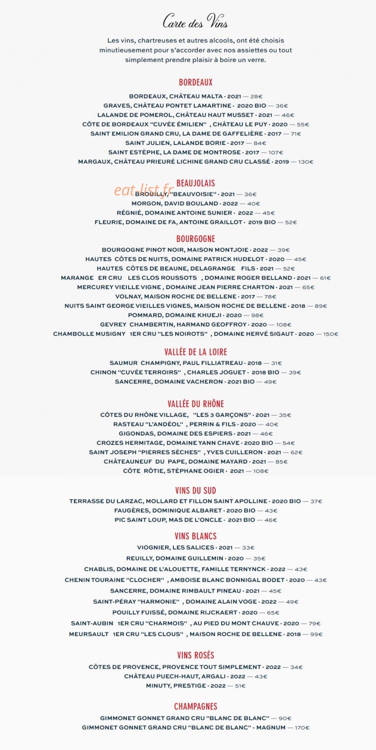 Chez Martine — carte page 2