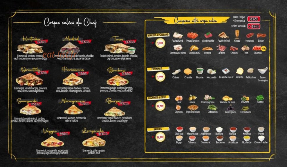 Crêpe Station — carte page 2