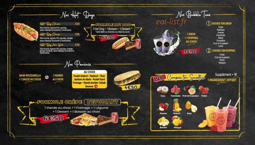 Crêpe Station — carte page 3