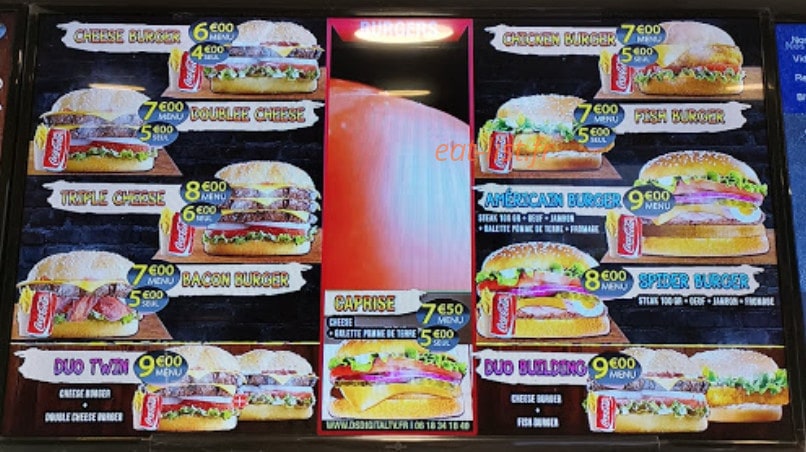 Daily Food — carte page 1