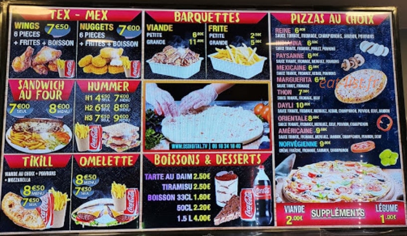 Daily Food — carte page 6
