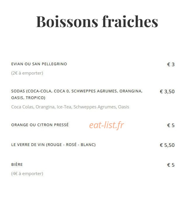 Daylice Café — carte page 4
