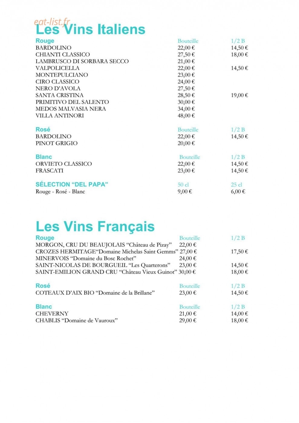 Del Papa — carte page 6