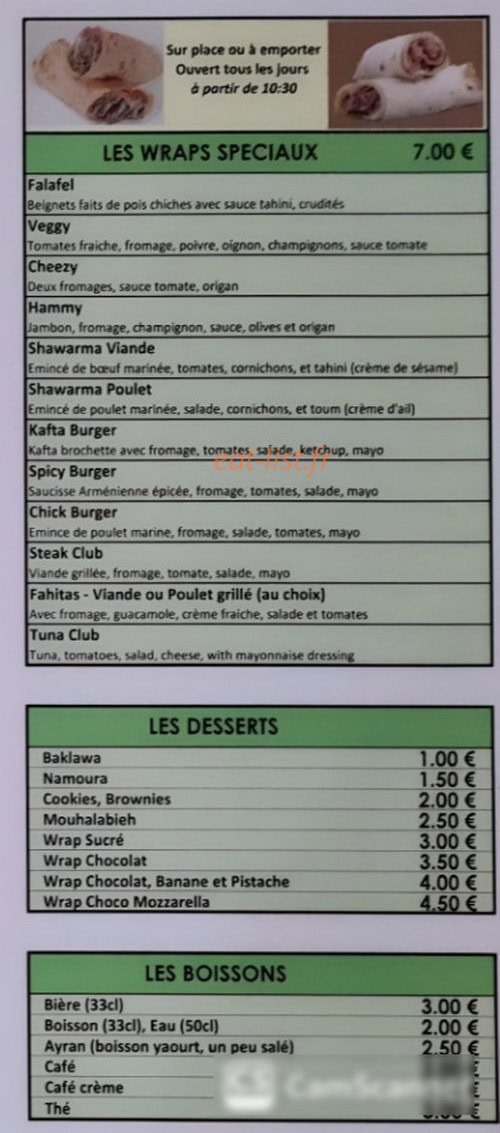 Dom's — carte page 3