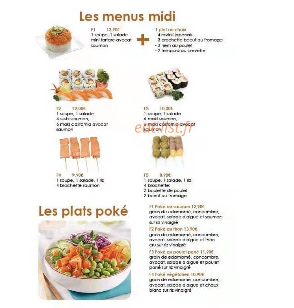 Dream Sushi — carte page 5