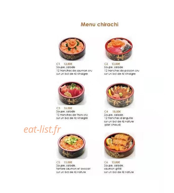 Dream Sushi — carte page 9