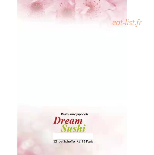 Dream Sushi — carte page 15