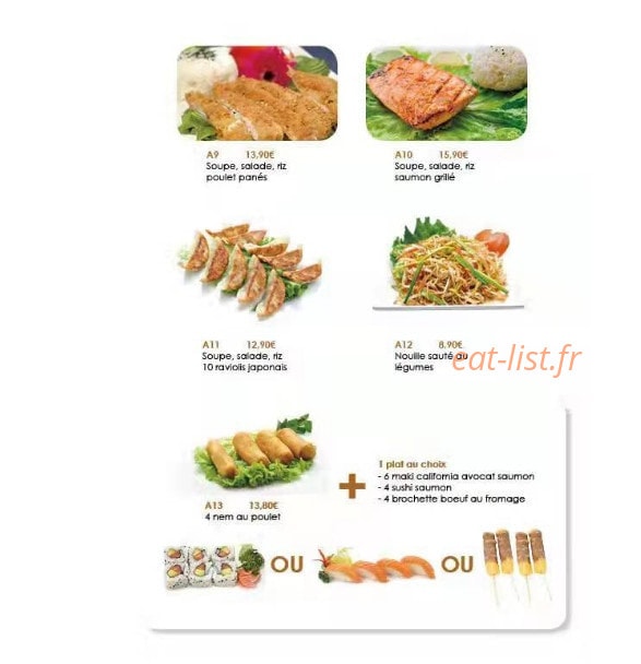 Dream Sushi — carte page 7