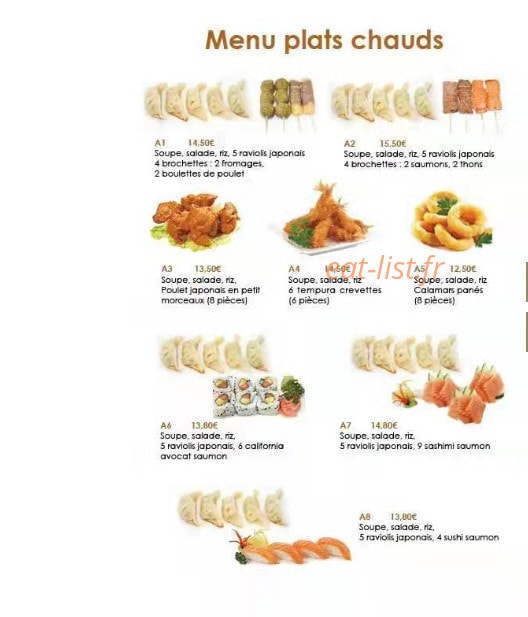 Dream Sushi — carte page 6