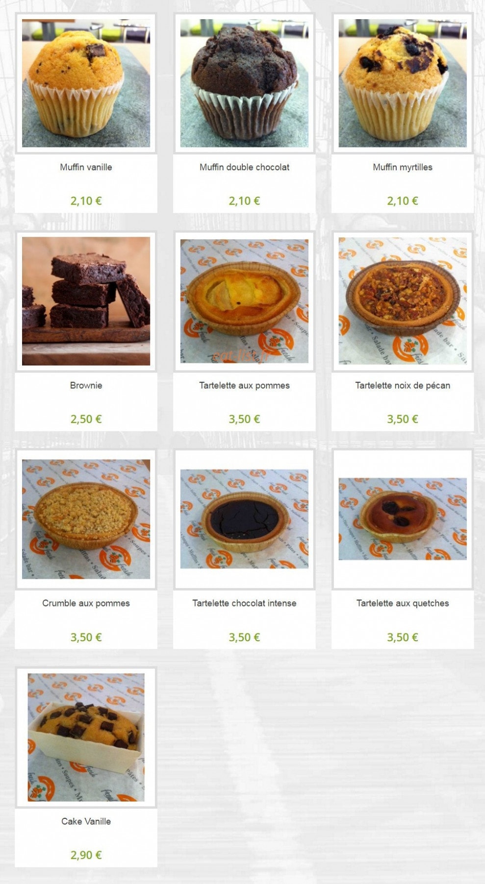 Fresh — carte page 7