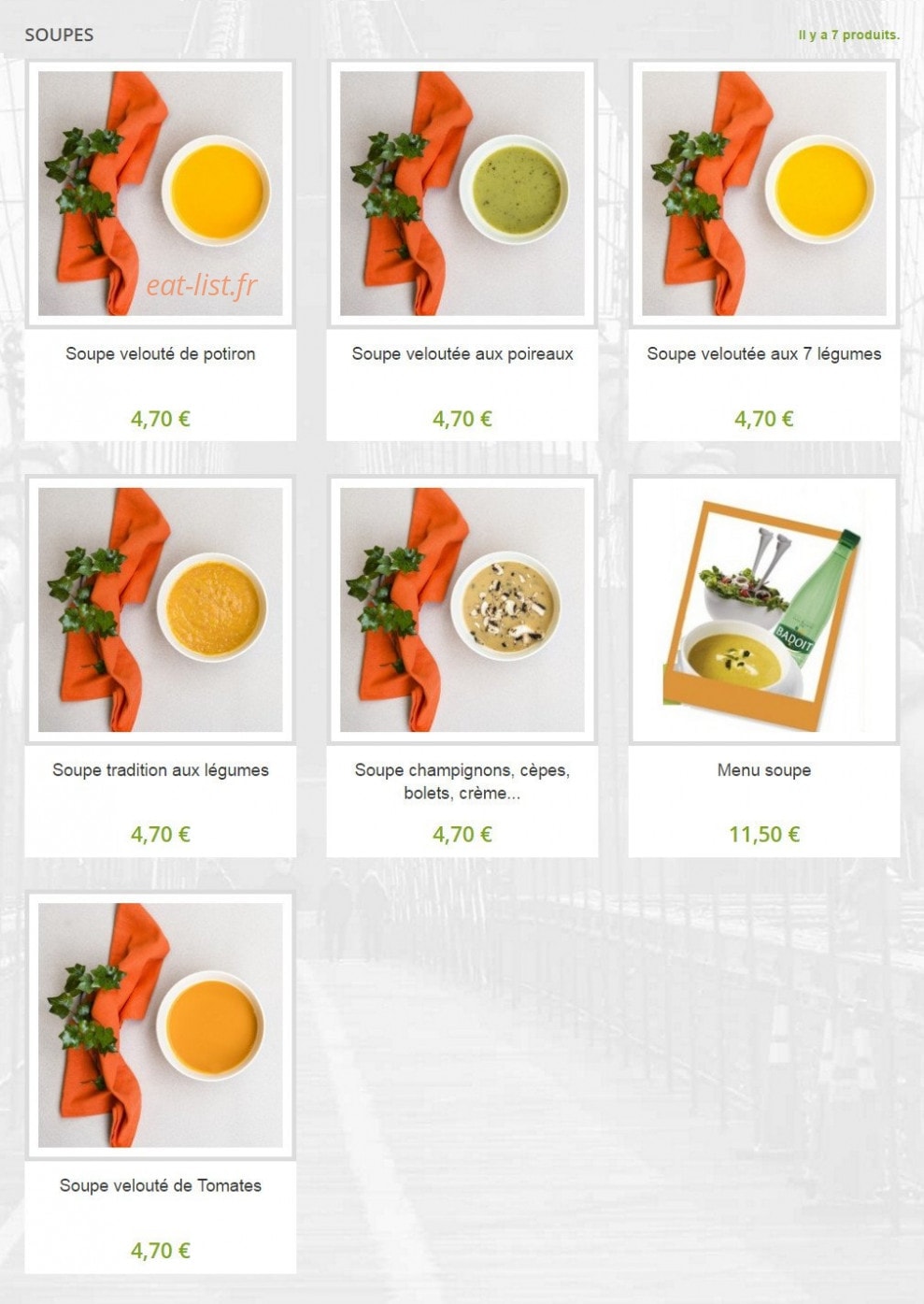 Fresh — carte page 2