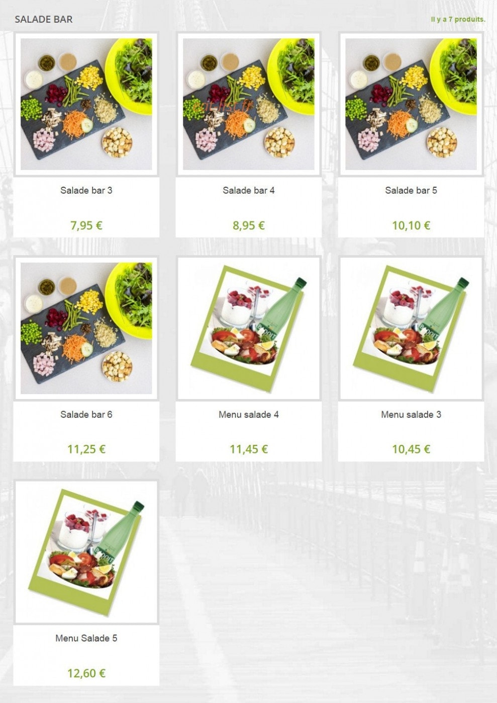 Fresh — carte page 3