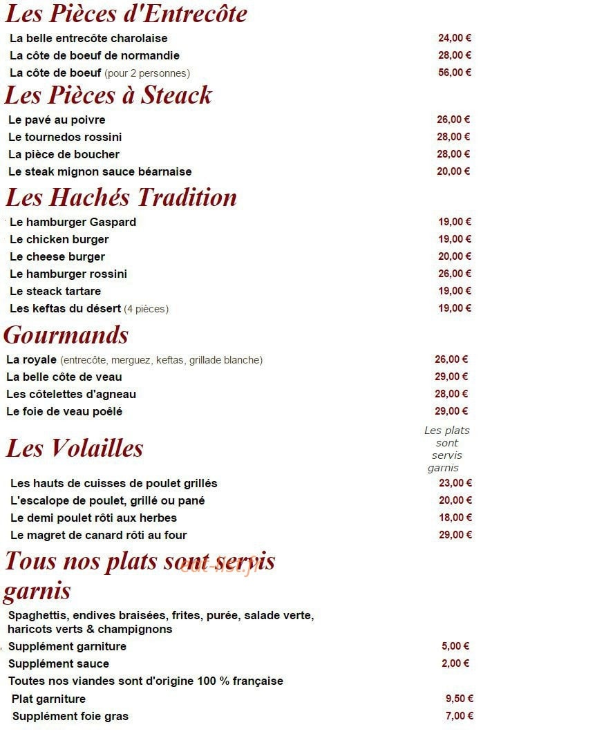 Gaspard — carte page 2