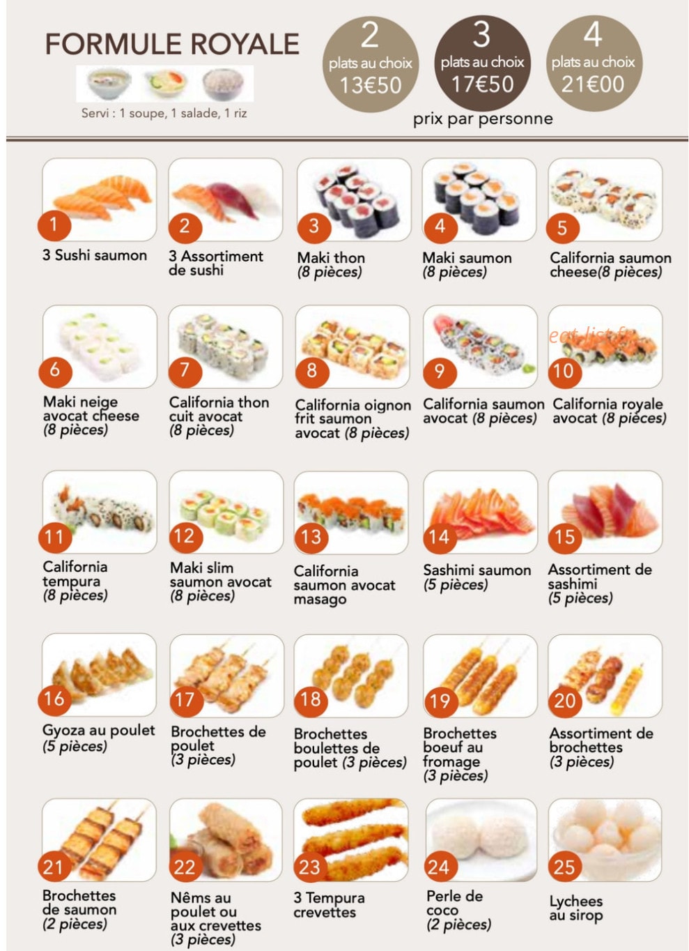 Ki Sushi — carte page 3