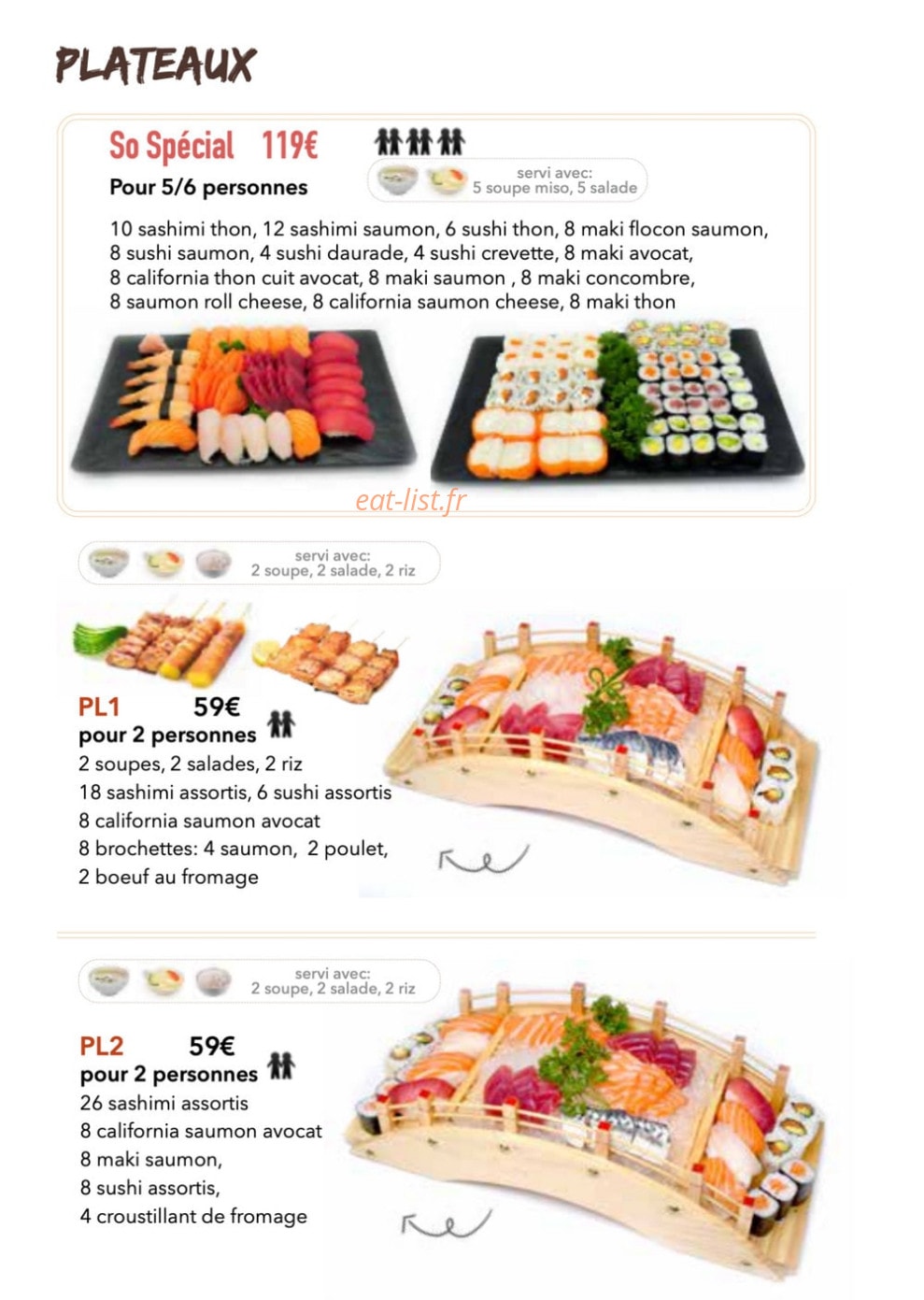 Ki Sushi — carte page 11