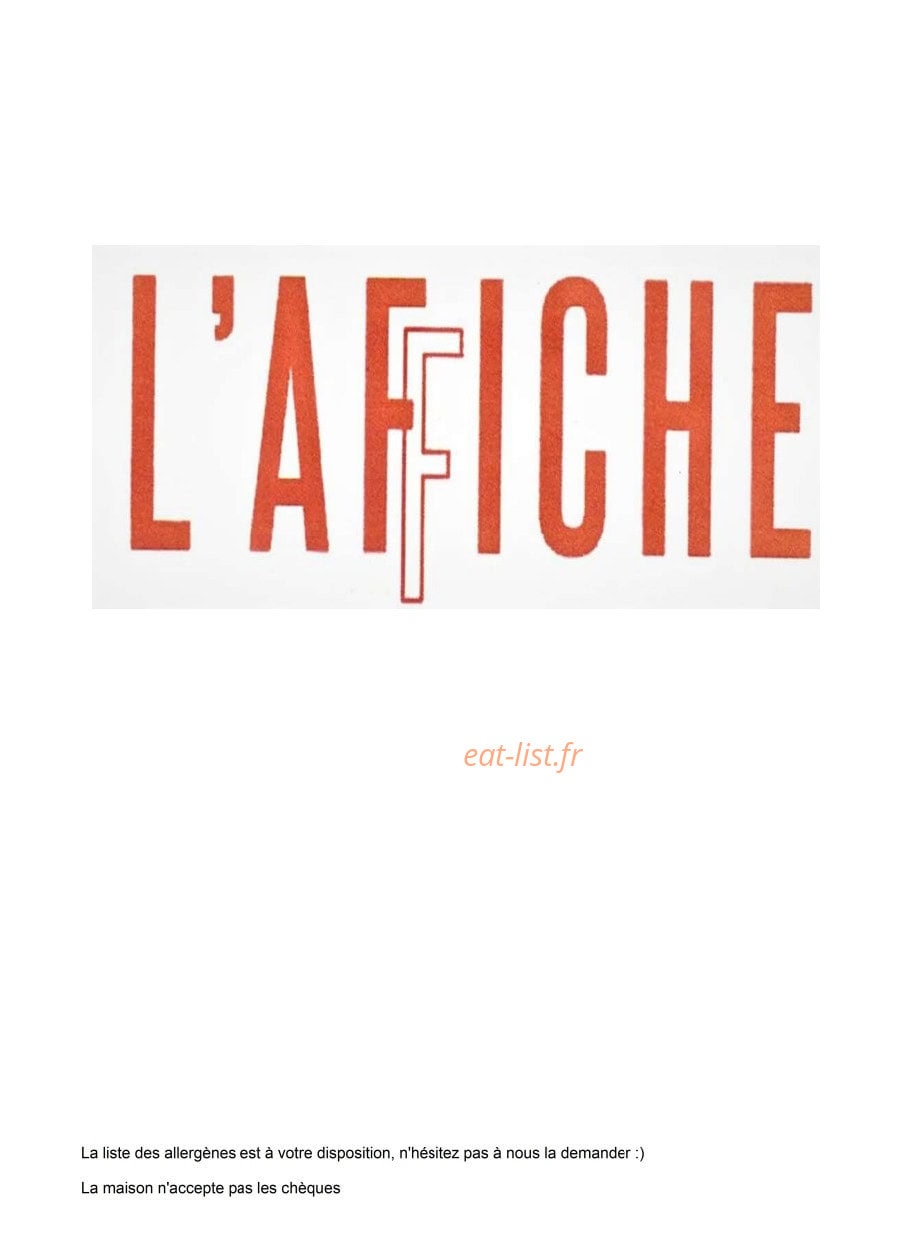 L'Affiche — carte page 1
