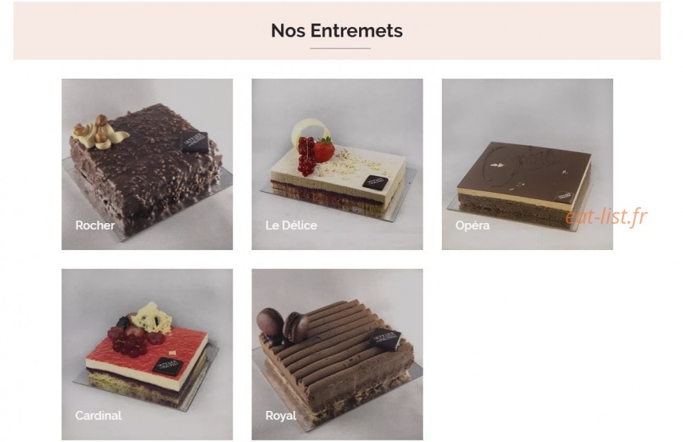 L'Atelier des Pains & co — carte page 5