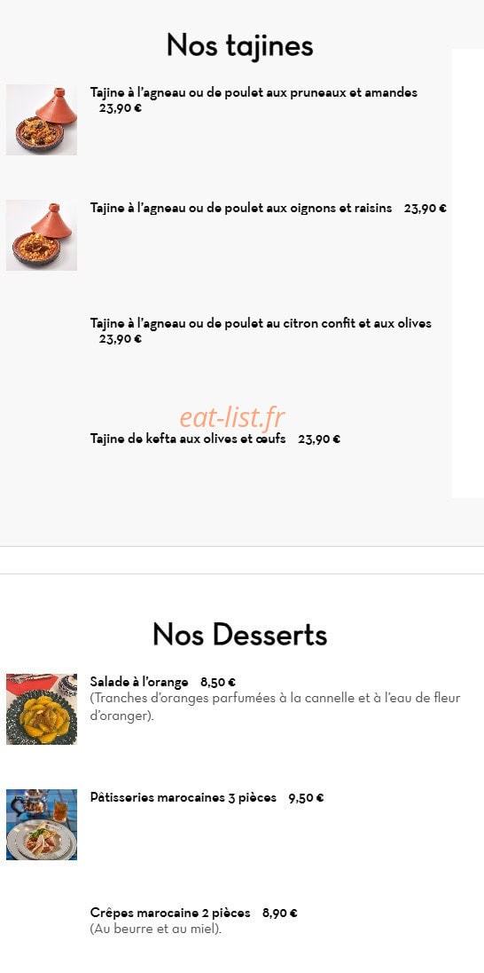 L'Etoile Longchamp — carte page 4