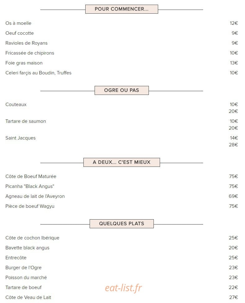 L'Ogre — carte page 1