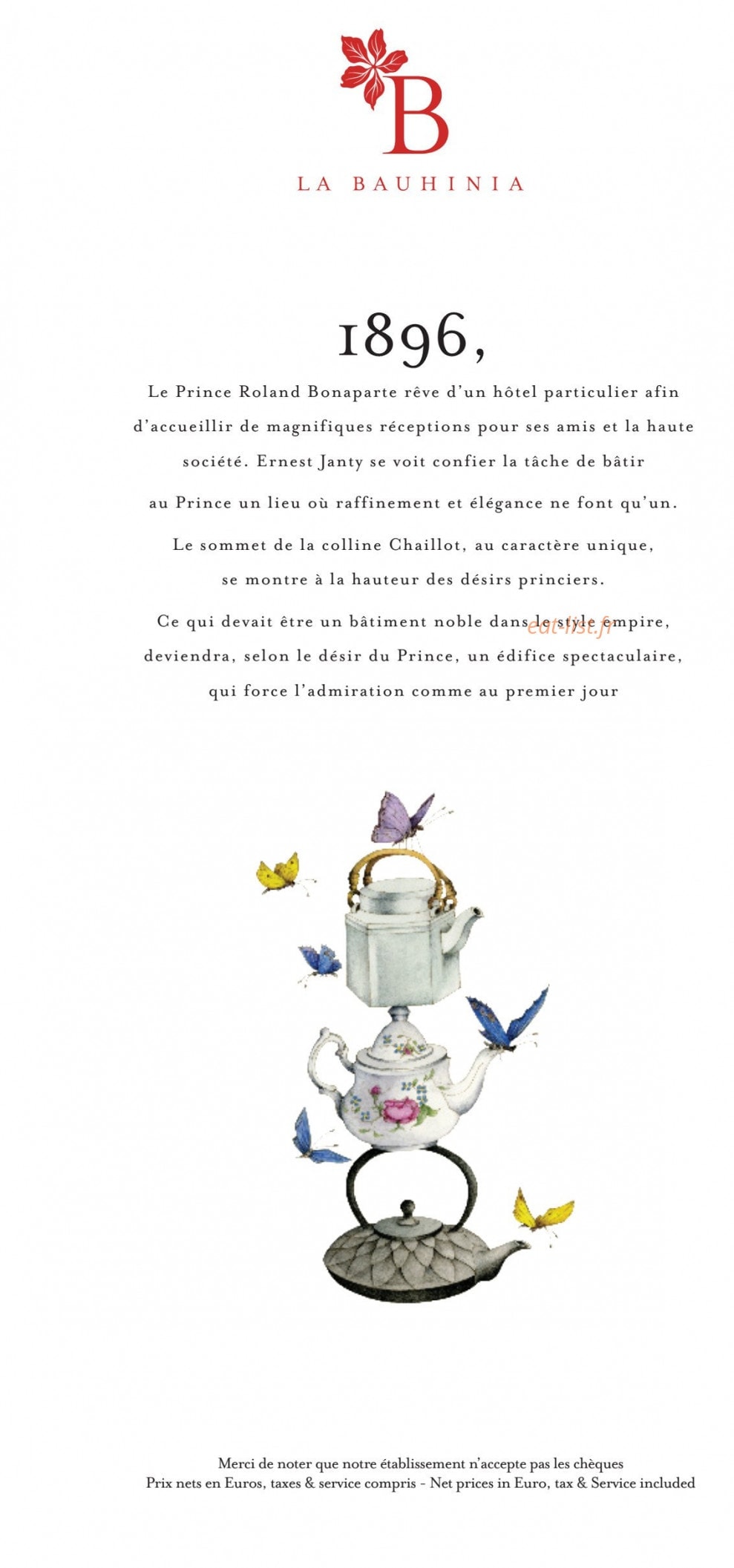 La Bauhinia — carte page 1