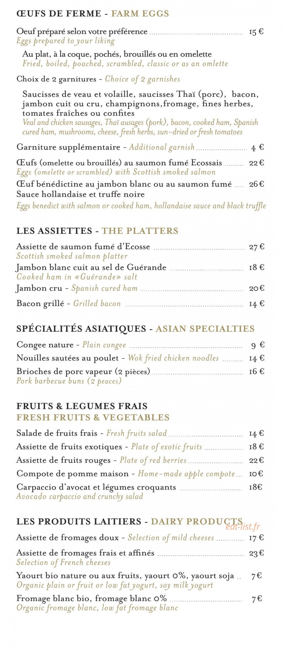 La Bauhinia — carte page 3
