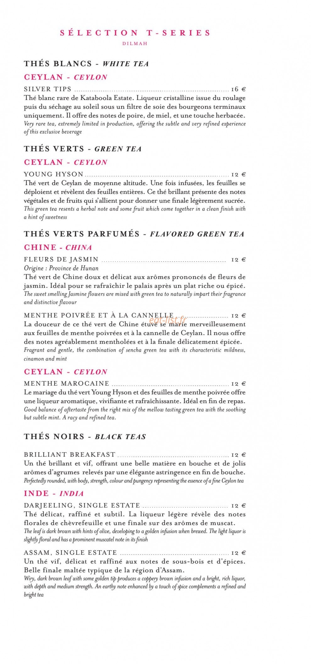 La Bauhinia — carte page 10
