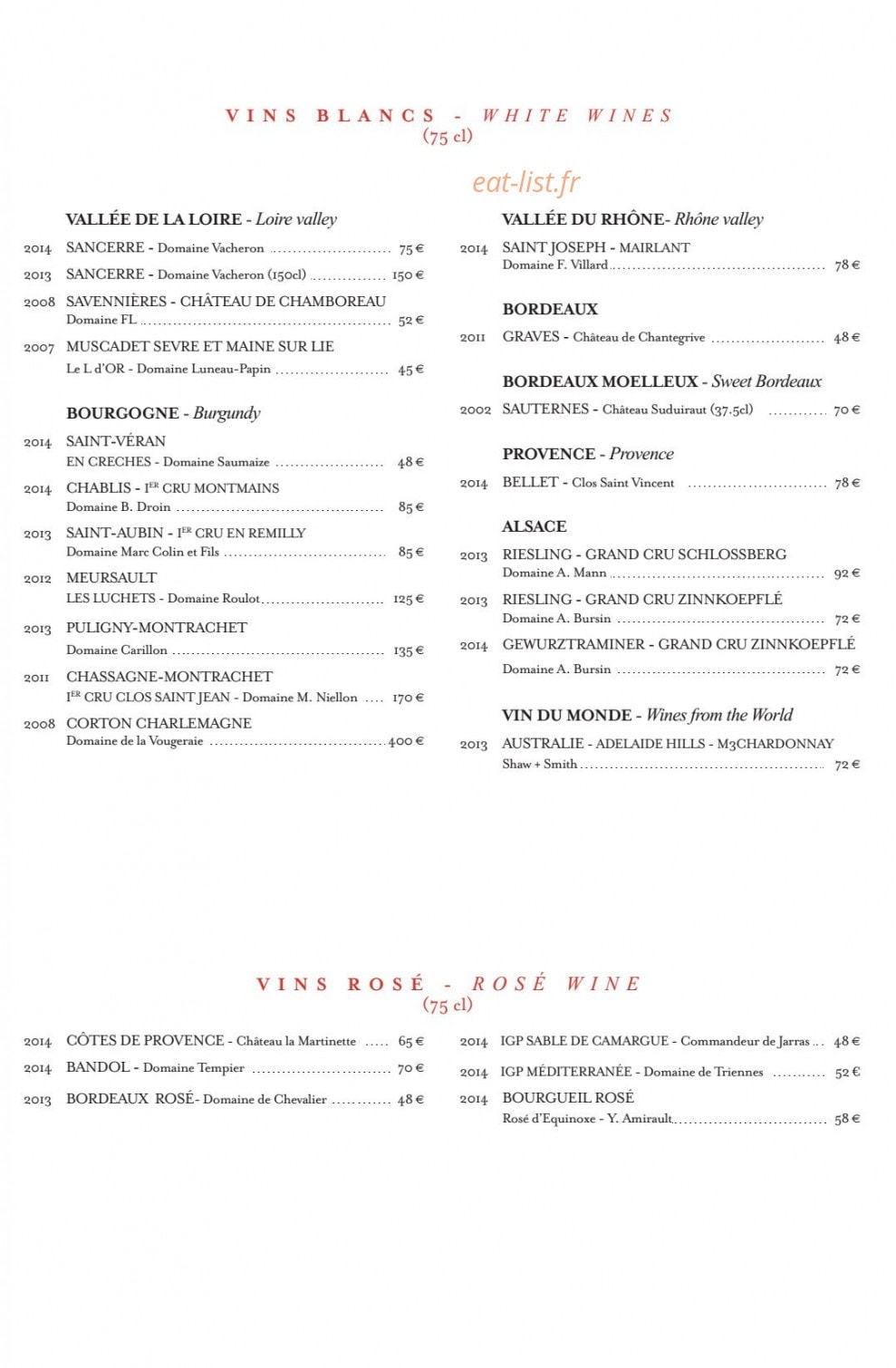 La Bauhinia — carte page 23