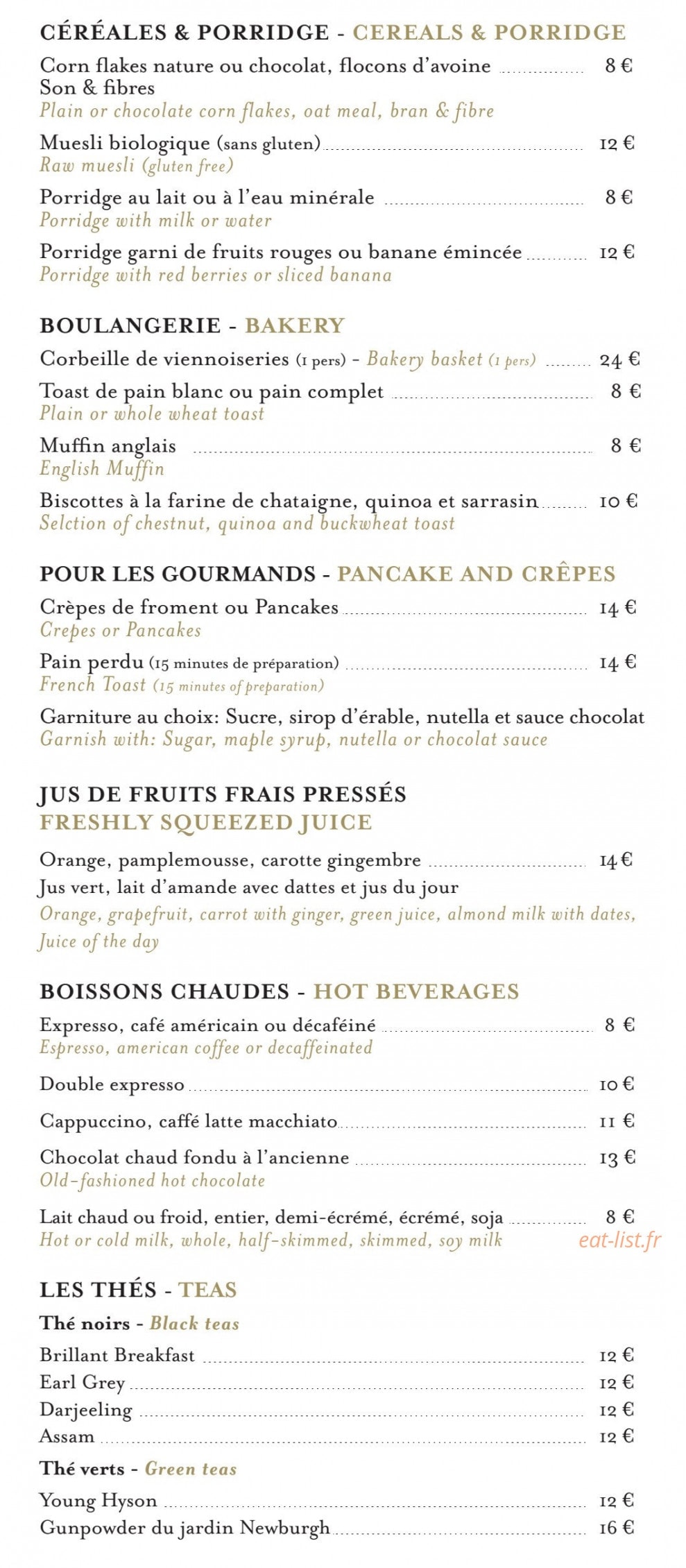 La Bauhinia — carte page 4