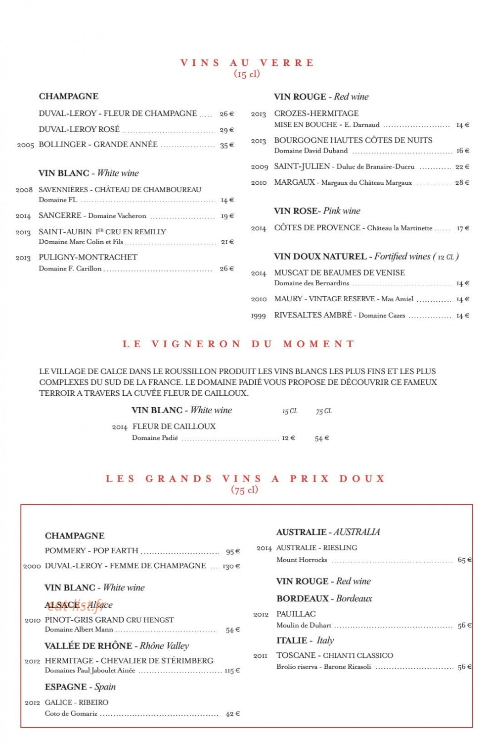 La Bauhinia — carte page 22