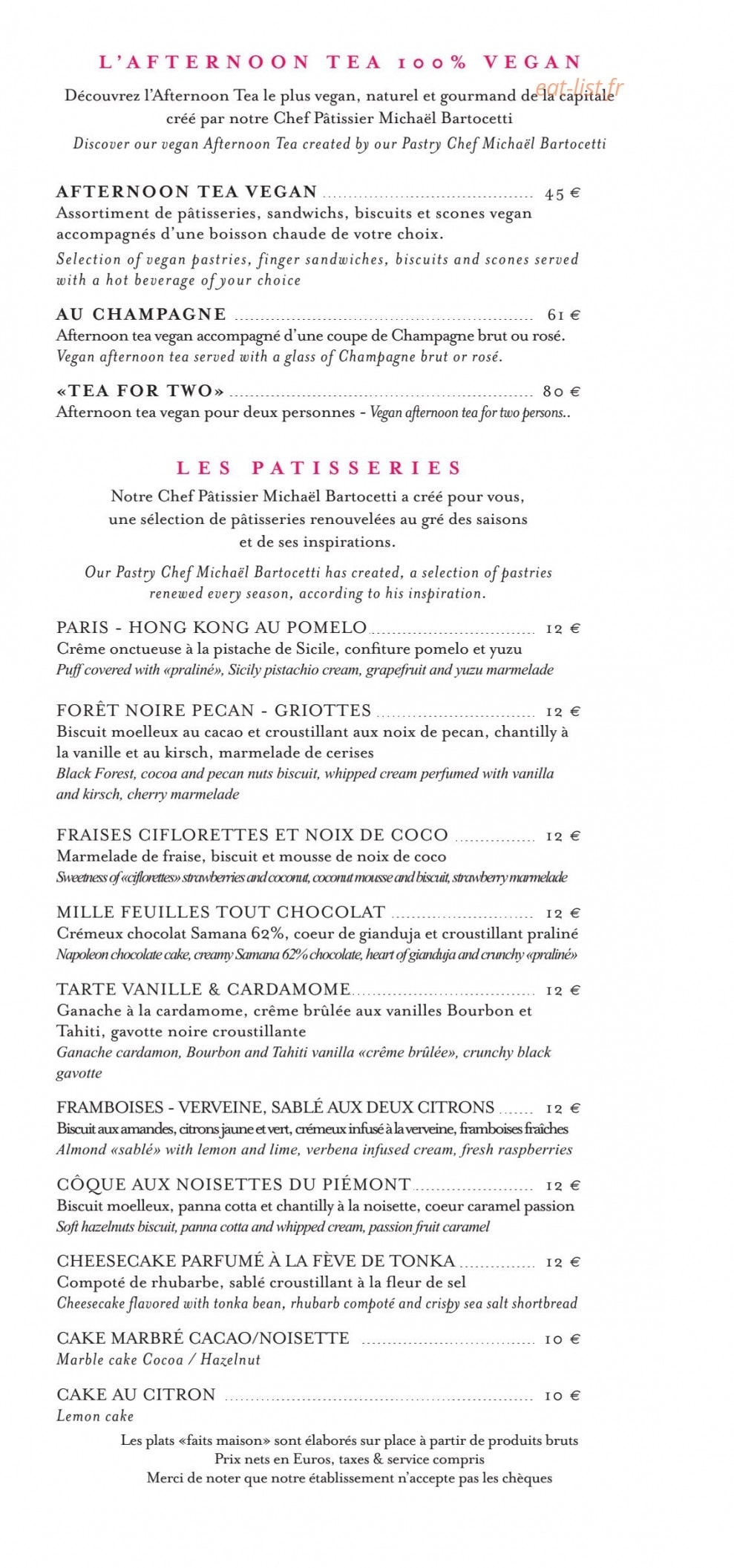 La Bauhinia — carte page 7